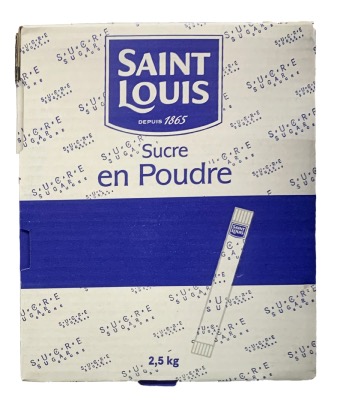 Saint Louis Sucre en Poudre les Bûchettes de 5g - Carton de 2,5kg