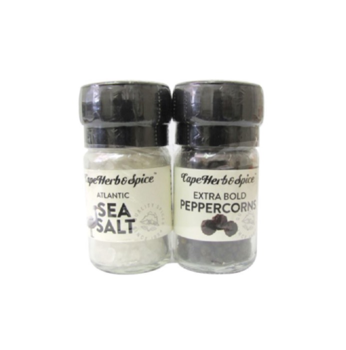 Mini Moulin Sel Cap Herb 75g et Poivre 35g/Lot 