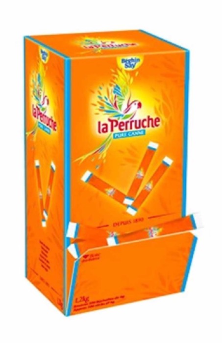 La Perruche Sucre de Canne en Poudre Bûchette 300 x 4g/Boite