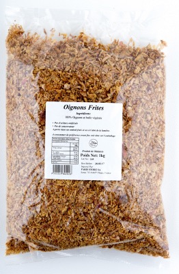 Oignons Frits Origine France 1kg/Sachet 