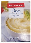 Purée Nature de Pommes de Terre Rochambeau 500g (4 x 125g) /Sachet 