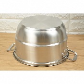 Cuiseur à vapeur / Couscoussier en inox avec 3 étages plateaux - Diamètre 24cm