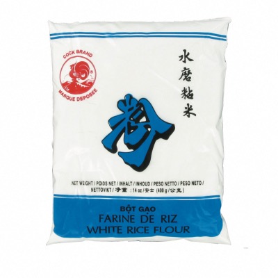 Farine de Riz blanc - Marque COQ - 400g/Sachet