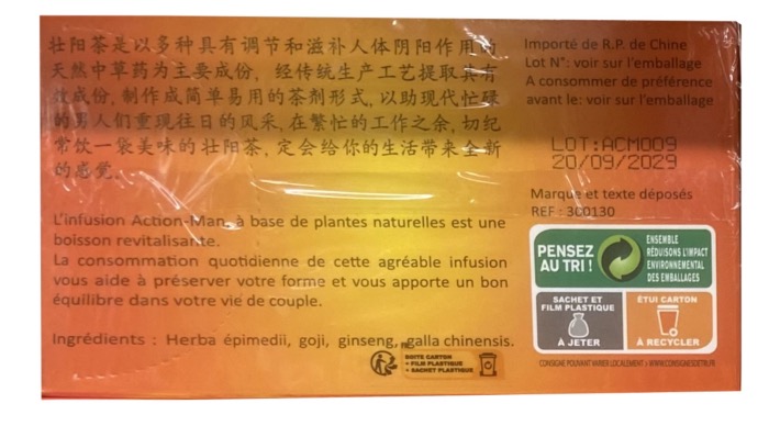 Infusion Action-Man 40g (20 sachets x 2g)/Boite