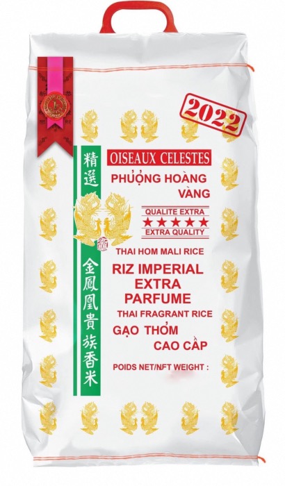 Riz Thai impérial extra parfumé qualité premium 2022 20KG/Sac