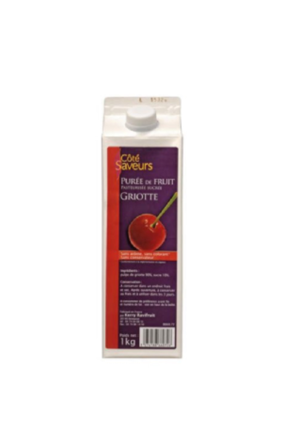 Cote Saveurs Purée de Griotte 1kg/Boite