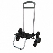 Chariot de courses 6 roues 40L/25kg avec poignée télescopique et fermeture éclair