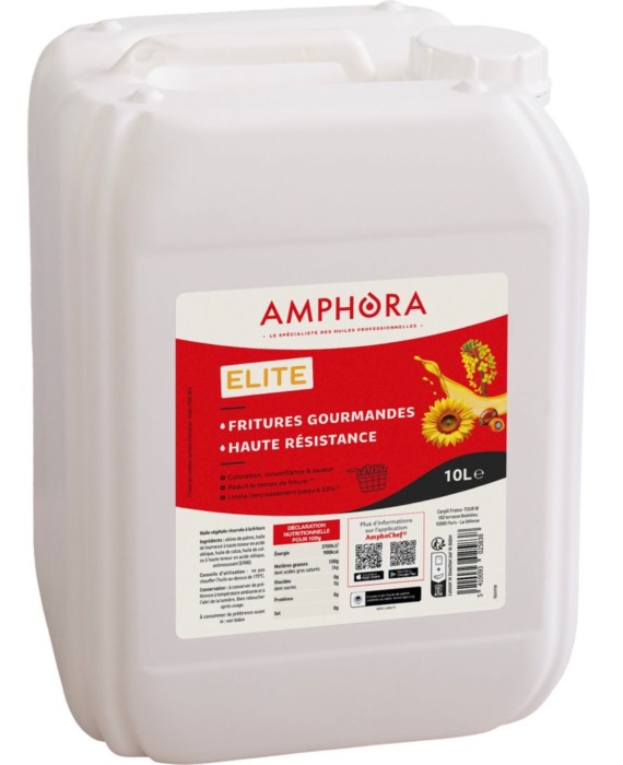 AMPHORA Huile Végétale pour Friture 10L/Bidon