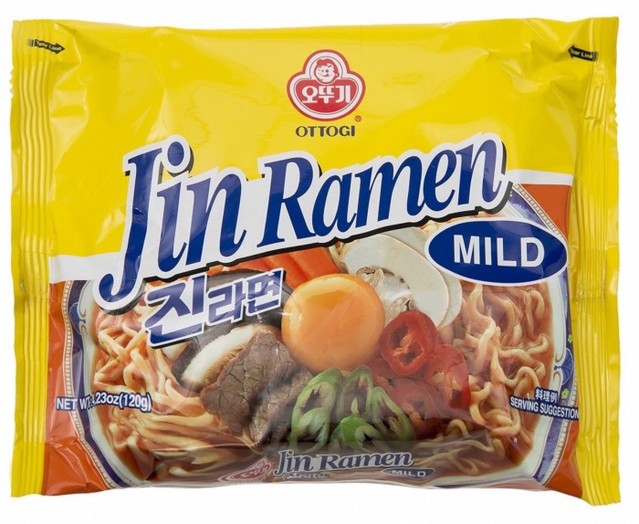 JIN RAMEN Nouilles instantanées coréennes légèrement pimentées 120/Sachet