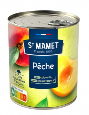 Pêches Demi-Fruits au Sirop 475G/Boîte