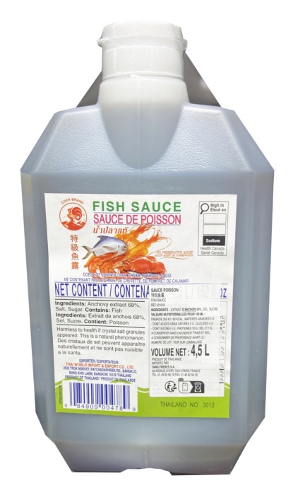 COCK Sauce de Poisson 4,5L/Bidon