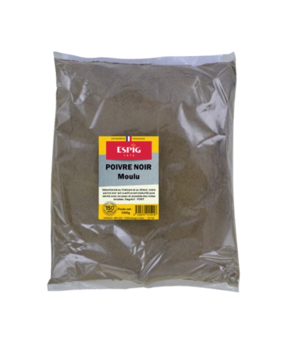 ESPIG Poivre Noir Moulu 1kg/Sac
