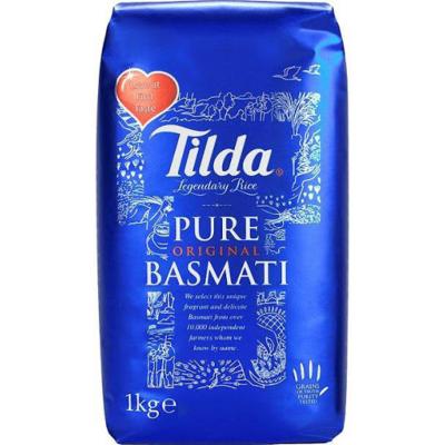 Riz Basmati Long Pure Original - Marque TILDA - Sans Gluten 1kg/Sachet