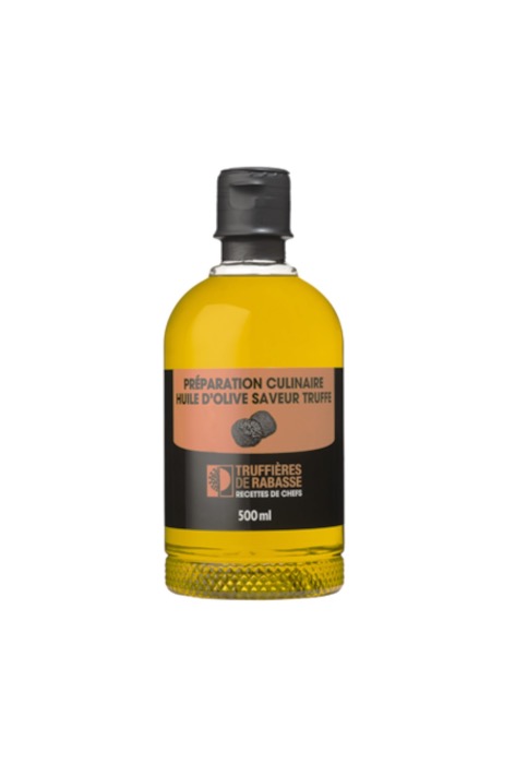 RECETTE DE CHEF Préparation Culinaire d’Huile d’Olive Saveur Truffe 500ml