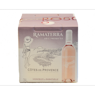 Côtes-de-Provence Ramaterra Les Vignerons de Ramatuelle Fontaine Bag in Box 3L 