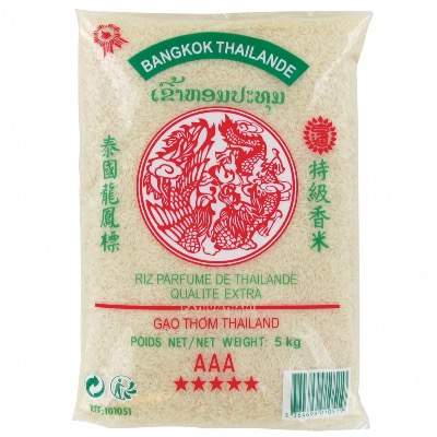 Riz Thai parfumé qualité premium GAO THOM 5kg/Sac