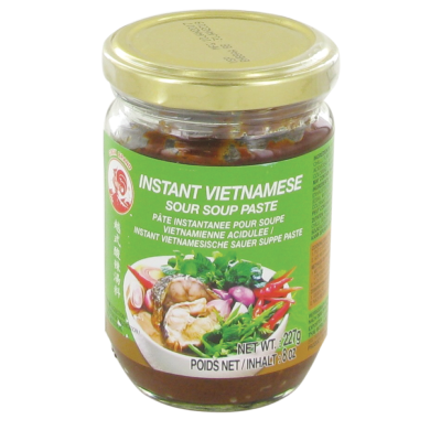 Assaisonnement / Pâte instantanée pour soupe Canh Chua (soupe aigre-douce vietnamienne) 227g - Marque Coq 