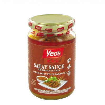 Sauce SATAY / Saté pour barbecue et accompagnement 250ML - Marque Yeo's - Sans conservateur