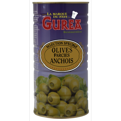 Olives Farcies aux Anchois 8% 2/1 Gurea 800g
