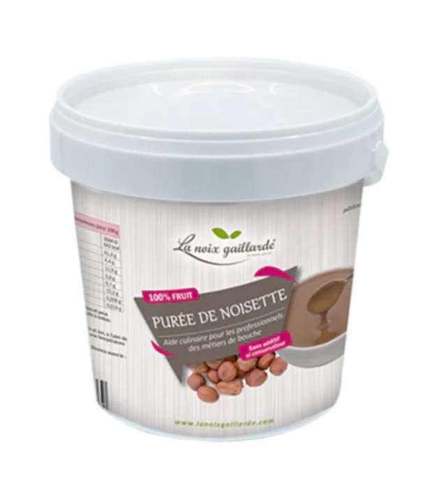 La Noix Gaillarde Purée 100% de Noisette Naturelle 1kg/Seau