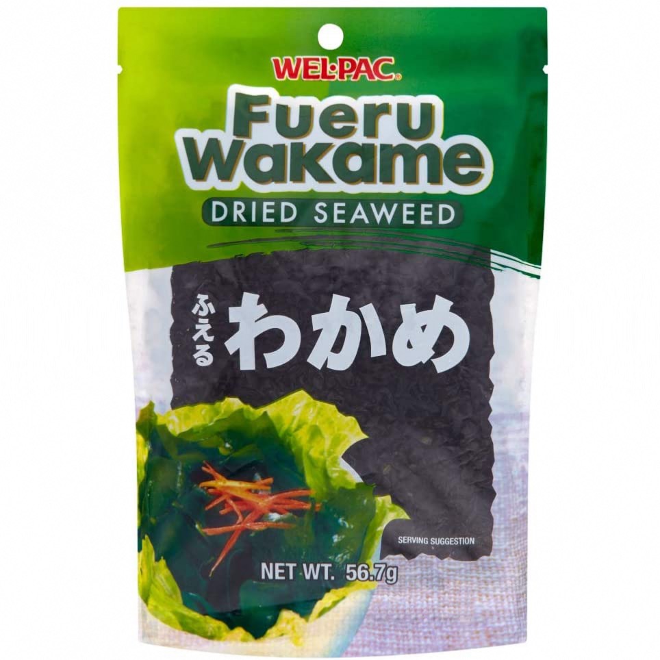 Algues séchées Wakame japonaises "Fueru Wakame" 56,7g - Marque Wel-Pac