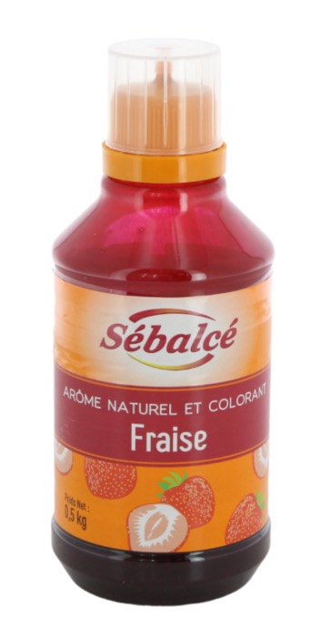Sébalcé Arôme Naturel Fraise et Colorants 500g/Flacon