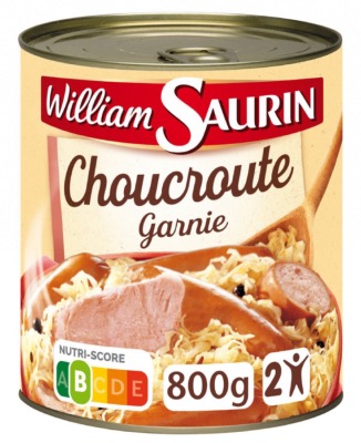 Choucroute Garnie William Saurin 800g/Boîte