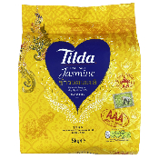 Duo de riz TILDA : Riz Basmati Long Pure Original 5kg + Riz Parfumé au Jasmin 5kg - Sans gluten