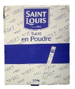 Saint Louis Sucre en Poudre les Bûchettes de 5g - Carton de 2,5kg
