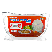 Bol Humidificateur pour galettes de riz 27x7x16cm - Double compartiment - Pour professionnels - Bol à eau pour humidifier les feuilles de riz