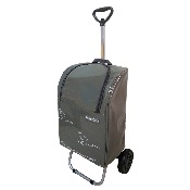 Chariot de courses imperméable 2 roues 35L/30kg avec poignée télescopique et fermeture éclair