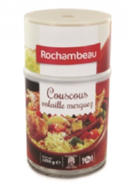 Couscous Volaille et Merguez Rochambeau 1050g/Boite