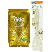 Riz Parfumé au Jasmin qualité AAA + Spatule en bambou offerte - Marque TILDA - Sac de 1KG - Sans gluten