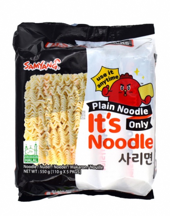 Samyang It's Noodle - Nouilles Nature 550g/Pack (100g/Sachet x 5) 
