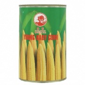 Jeunes pousses de maïs / Minis épis de maïs en conserve - Marque Coq - 425G (Young baby corn)