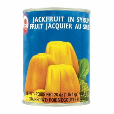 Fruit de Jacquier thaïlandais au sirop en conserve - Marque Coq - Fruits exotiques - 565G