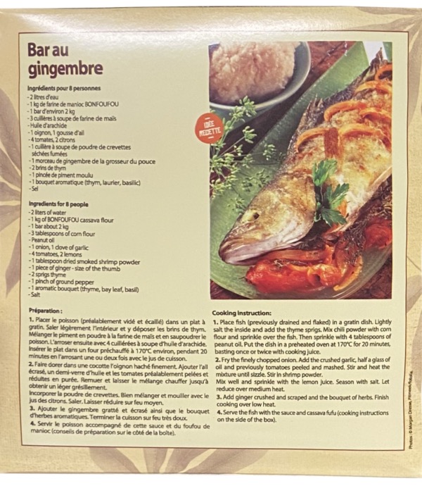 Bonfoufou Farine de manioc 1kg/Boîte