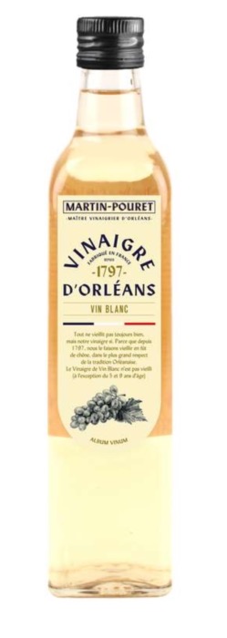 MARTIN POURET Vinaigre de Vin Blanc à l'Ancienne 500ml/Bouteille