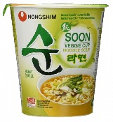 SOON VEGGI RAMEN CUP - Soupe de Nouilles aux Légumes Nongshim 67g/Bol