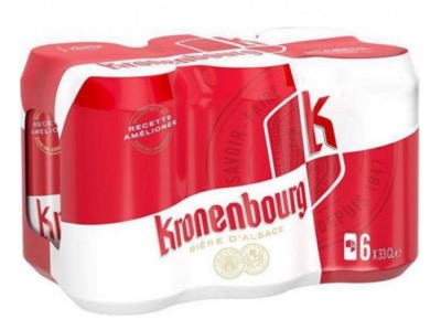 Bière Kronenbourg Blonde 33cl 4,2% Vol. en Canette