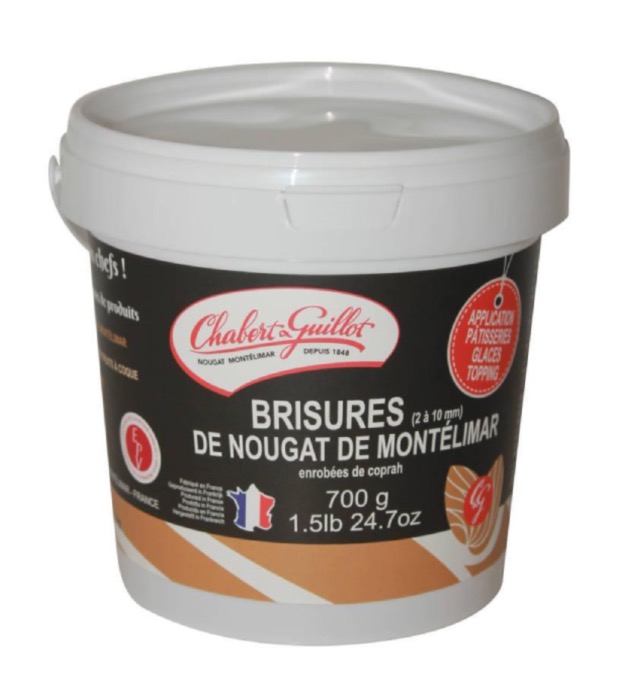 Nougat Chabert Et Guillot Brisures de Nougat de Montélimar 700g/Pot