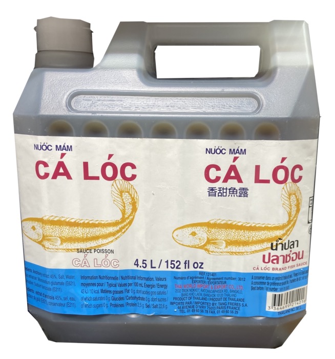 Sauce Poisson (泰国4,5L桶装戾鱼鱼水) CA LOC 4,5L/Bidon