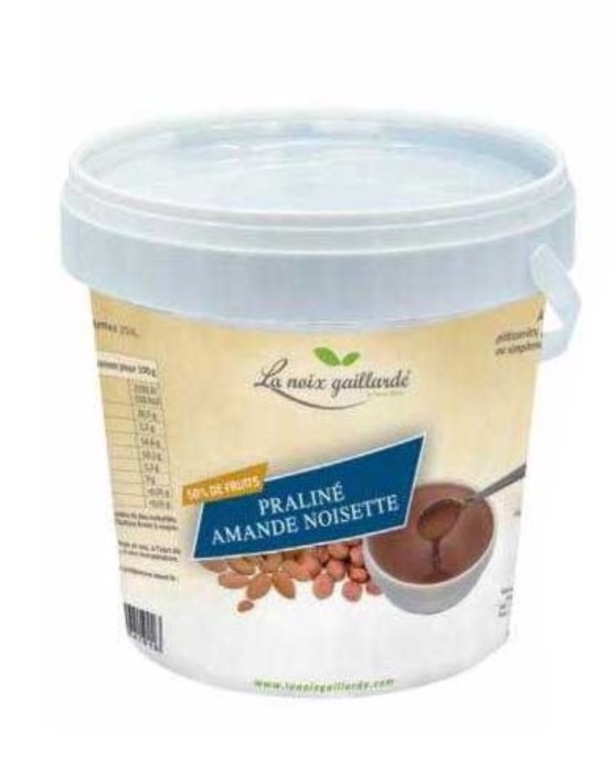 La Noix Gaillarde Praliné Amande Noisette 1kg/Seau