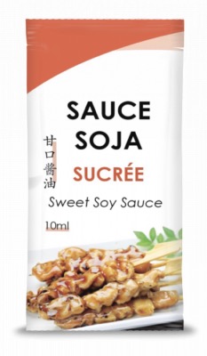 Sauce De Soja Sucrée Japonaise pour Yakitori et Sushi 10ml/Sachet - Sac de 500 Sachets