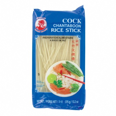 Pâtes de riz / Vermicelles Chantaboon - Largeur 1mm - Marque Coq - 375G