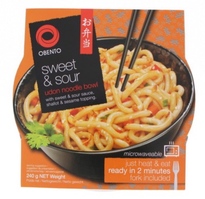 Nouilles Style Udon En Bol - Aigre Doux & Sésame 240g/Bol