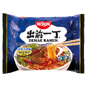 Soupe de nouilles instantanées en sachet saveur boeuf épicé 100g Demae Ramen - Marque NISSIN