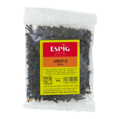 Clous de Girofle entiers 50g - Marque Espig