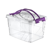 Lot de 6 boîtes de rangement alimentaire transparentes de 3 tailles différentes - 5L, 7L et 13L