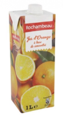 Jus d'Orange Rochambeau 1L/Brique